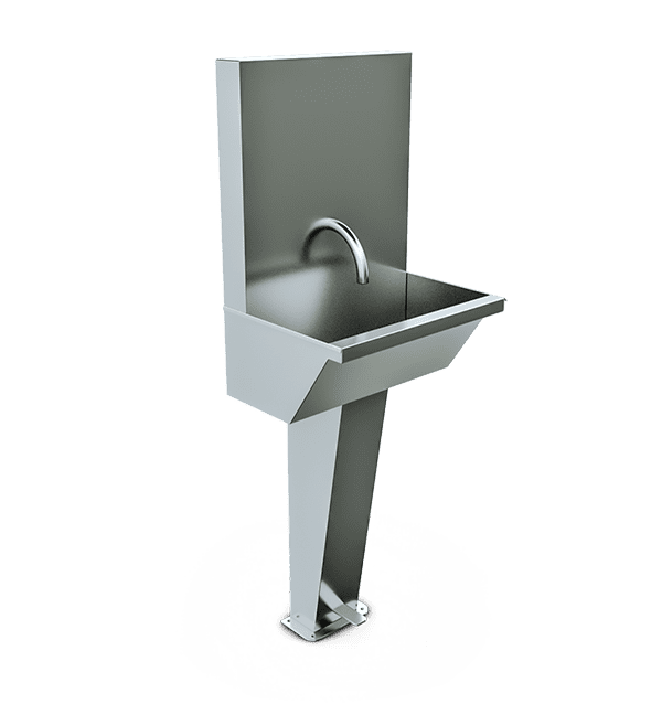 Hijyen Aksesuarı - AISI 304 Tekli Lavabo Pedallı